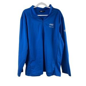 North Face XXL Blue Long Sleeve Sweater Pull Over 1/4 Zipper KMPG Federal Audit